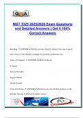 MGT 3325 2025&sol;2026 &ndash; 300&plus; Verified Exam Questions with Correct Answers &vert; Retailing&comma; Distribution Channels&comma; Customer Value&comma; Omni-Channel&comma; Consumer Behavior & Strategy