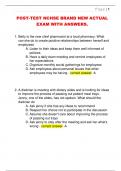 POST-TEST NCHSE BRAND NEW ACTUAL  EXAM WITH ANSWERS&period;