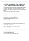 HIST2280 FINAL EXAM PREP QUESTIONS WITH CORRECT ANSWERS 2025&sol;2026