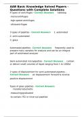 AAB Basic Knowledge Solved Papers - Questions wth Complete Solutions&period;