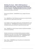 Workday Pro Exam - HCM &lpar; HCM Questions&rpar; &sol; Complete Study Guide &sol; Actual Exam Questions & Correct Answers &lpar;Verified Detailed Answers&rpar; A Grade
