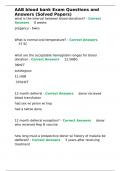 AAB blood bank Exam Questions and Answers &lpar;Solved Papers&rpar;&period;