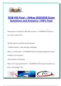  SCM 455 Final Exam 2025&sol;2026 &ndash; 250&plus; Verified Questions & Answers &vert; Negotiation Tactics&comma; Contract Management&comma; Category Strategy&comma; Cost Reduction & Project Planning