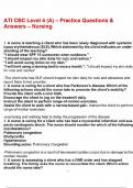 ATI CBC Level 4 &lpar;A&rpar; &ndash; Practice Questions & Answers &ndash; Nursing&period;pdf