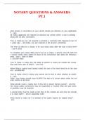 NOTARY QUESTIONS & ANSWERS PT&period;1
