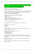 UTIS & TREATMENT EXAM QUESTIONS WITH COMPLETE ANSWERS