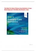 TEST BANK FOR HAM&rsquo;S PRIMARY CARE GERIATRICS&colon; A CASE-BASED APPROACH 7TH EDITION BY RICHARD J&period; HAM &colon;ISBN10&semi; &sol;ISBN-13&semi; 978-0323721684