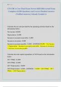 CFI CBCA Core Final Exam Newest 2025&sol;2026 Actual Exam  Complete All 200 Questions And Correct Detailed Answers  &lpar;Verified Answers&rpar; &vert;Already Graded A&plus; 