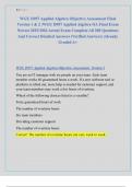 WGU D957 Applied Algebra Objective Assessment Final  Version 1 & 2 &sol;WGU D957 Applied Algebra OA Final Exam  Newest 2025&sol;2026 Actual Exam Complete All 200 Questions  And Correct Detailed Answers &lpar;Verified Answers&rpar; &vert;Already  Graded A&plus; 