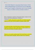 WGU D236 Objective Assessment Final Version 2 &sol;WGU  D236 Pathophysiology OA Final Exam Newest 2025&sol;2026  Actual Exam Complete All Questions And Correct Detailed  Answers &lpar;Verified Answers&rpar; &vert;Already Graded A&plus;