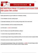 NSG 6005 Pharm Weeks 1-3 questions and answers 2025-2026 update 100&percnt; verified