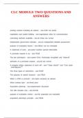 CLM 059 QUESTIONS AND ANSWERS