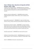 Class C Written Test &sol; Questions & Expertly Verified Answers&comma; 2025 &sol; 2026&period;