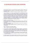 CLM 059 QUESTIONS AND ANSWERS