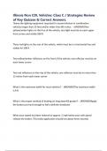 Illinois Non CDL Vehicles&colon; Class C &sol; Strategies Review of Key Quizzes & Correct Answers&period; 