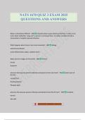 NATS 1670 QUIZ 3 EXAM 2025 QUESTIONS AND ANSWER