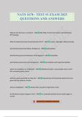 NATS 1670 - TEST &num;1 EXAM 2025 QUESTIONS AND ANSWERS