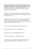 Osmose Pesticide Quiz &sol; Actual Test Questions with Detailed Verified Answers &sol; Already Graded A &sol; 2025&period;