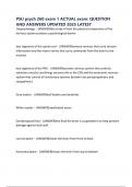 PSU psych 260 exam 1 ACTUAL exam&colon; QUESTION AND ANSWERS UPDATED 2025 LATEST