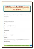 EMT Chapter 1&colon; Test 2025 Questions and Answers