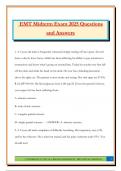 EMT Midterm Exam 2025 Questions and Answers