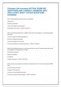 Colorado Life insurance ACTUAL EXAM 250 QUESTIONS AND CORRECT ANSWERS 2025-2026 LATEST&comma; MOST TESTED QUESTIONS COVERED