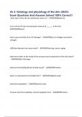 Ch 3&colon; histology and physiology of the skin &lpar;2025&rpar; Exam Questions And Answers Solved 100&percnt; Correct&excl;&excl;