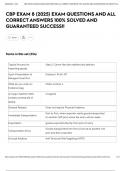 CBP EXAM 8 &lpar;2025&rpar; EXAM QUESTIONS AND ALL CORRECT ANSWERS 100&percnt; SOLVED AND GUARANTEED SUCCESS&excl;&excl;
