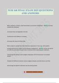NUR 160 FINAL EXAM 2025 QUESTIONS AND ANSWERS