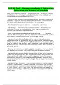ASE B6 Test - Damage Analysis & Estimating Questions and Answers Complete