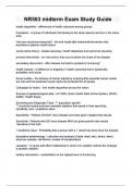 NR503 midterm Exam Study Guide  real exam and complete questions and answers &vert; 100&percnt; rated correct &vert; 100&percnt; verified &vert; already graded a&plus;