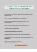 NUR 651 FINAL STUDY GUIDE 2025 QUESTIONS AND ANSWERS