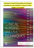 TEST BANK FOR Clinical Nursing Skills and Techniques 11th Edition by Anne G&period; Perry ISBN&colon;978-0443107184 ALL CHAPTERS COVERED YOUR ULTIMATE GUIDE 100&percnt; VERIFIED A&plus; GRADE ASSURED&excl;&excl;&excl;&excl;&excl;&excl; NEW LATEST UPDATE&excl;&excl;&excl;&excl;&excl;&excl;