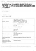 NUR 436 Final EXAM 2025 QUESTIONS AND VERIFIED SOLUTIONS &vert;ELABORATED &DETAILED ANSWERS&excl;&excl;
