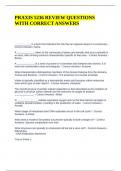 PRAXIS 5236 REVIEW QUESTIONS WITH CORRECT ANSWERS