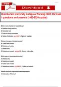 Chamberlain University College of Nursing BIOS 252 Exam 1 questions and answers &lpar;2025-2026 update&rpar; 