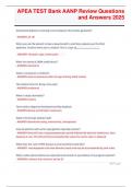 APEA Test Bank &ndash; AANP Review Questions and Answers 2025 with updated&comma; board-style questions and detailed rationales &vert;all chapters&vert;