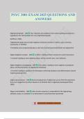 PSYC 3001 EXAM 2025 QUESTIONS AND ANSWERS