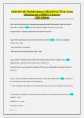 SANS SEC401 Module Quizzes UPDATED ACTUAL Exam Questions and CORRECT Answers  &lpar;2025 Edition&rpar;