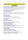 ANCC AGACNP Frances Guide Review NEWEST 2025 TEST BANK&vert; COMPLETE 200&plus; ACTUAL EXAM QUESTIONS WITH CORRECT DETAILED ANSWERS &lpar;VERIFIED ANSWERS&rpar; ALREADY GRADED A&plus;&vert; FAMILY NURSING PRACTITIONER ANCC BOARD EXAM PREP&vert; BRAND NEW&excl;&excl;
