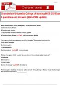 Chamberlain University College of Nursing BIOS 252 Exam &lpar;1&comma;2 AND 3&rpar; questions and answers &lpar;2025-2026 update&rpar;COMPLETE SET