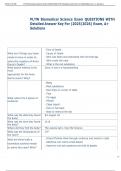 Exam &lpar;elaborations&rpar; PLTW Biomedical Science  