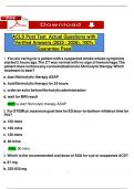 ACLS Post Test  Actual Questions with Verified Answers &lpar;2025 &sol; 2026&rpar;&comma; 100&percnt; Guarantee Pass