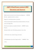 A&P 1 Final Exam version 2 2025 Questions and Answers