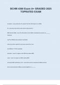 BCHM 4360 Exam II VERRIFIED ANSWERS 2025 WITH A&plus; GRADED