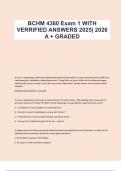 BCHM 4360 Exam with ANSWERS AND QUESTION 2025 A&plus; GRADED