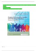 Test Bank Public&sol;Community Health and Nursing Practice&colon; Caring for Populations 3rd Edition &lpar;LATEST&rpar;  by Christine L&period; Savage&comma;  All Chapters &lpar;1 &ndash; 22&rpar; &vert; Expert Verified Answers &vert; Grade A&plus;