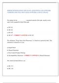   FIREFIGHTER HAZMAT OPS EXAM &vert; QUESTIONS AND ANSWERS&vert;  VERIFIED AND WELL DETAILED ANSWERS&vert; LATEST UPDATE  