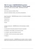 NSG 121 exam 1 COMPREHENSIVE questions answered&comma; 2025 verified graded A&plus; already passed