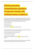 Pediatric Primary Care PNCB 1 Comprehensive Questions &lpar;Frequently Tested&rpar; with Verified Answers Graded A  Package Deal
